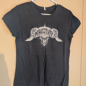 Alstyle Black Angel Graphic Tee